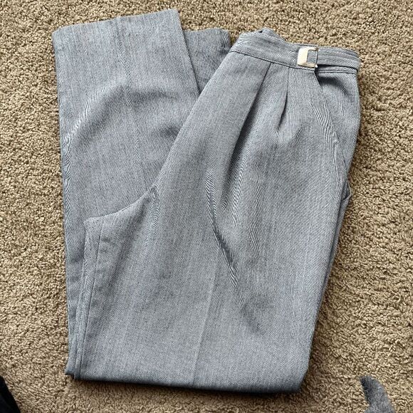 Counterparts Pants - VTG Counterparts Gray Adjustable Waist Pleated Trousers Union Made